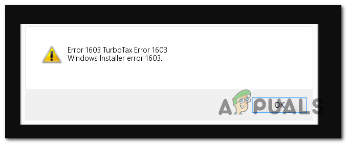 Microsoft Installer Error 1603 TurboTax