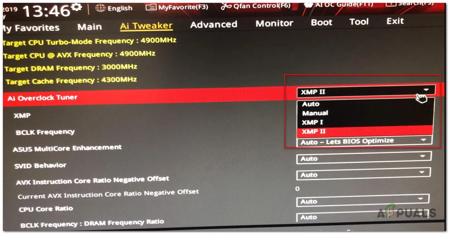 Disabling the XMP component