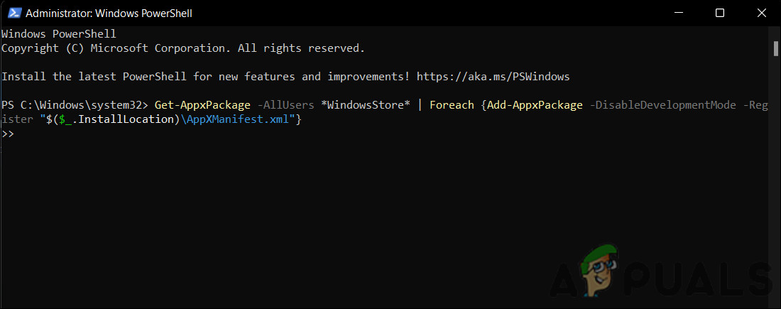 Re-register the app for all users