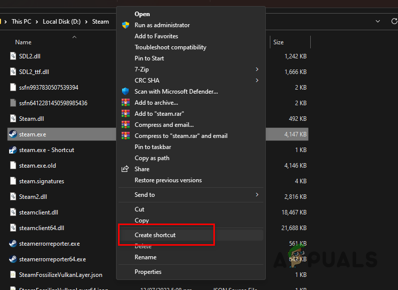 Creating a Steam Shortcut