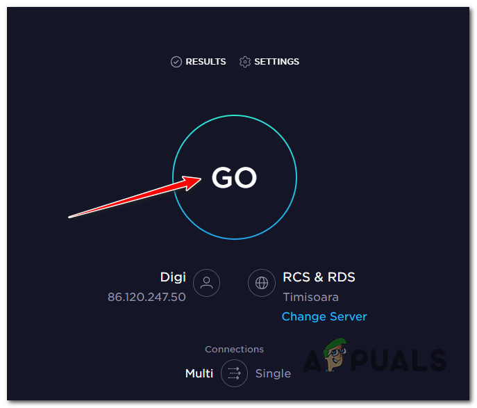 Testing the local connection