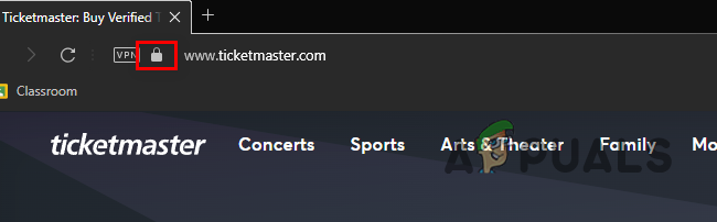 Opening the Site Information Menu