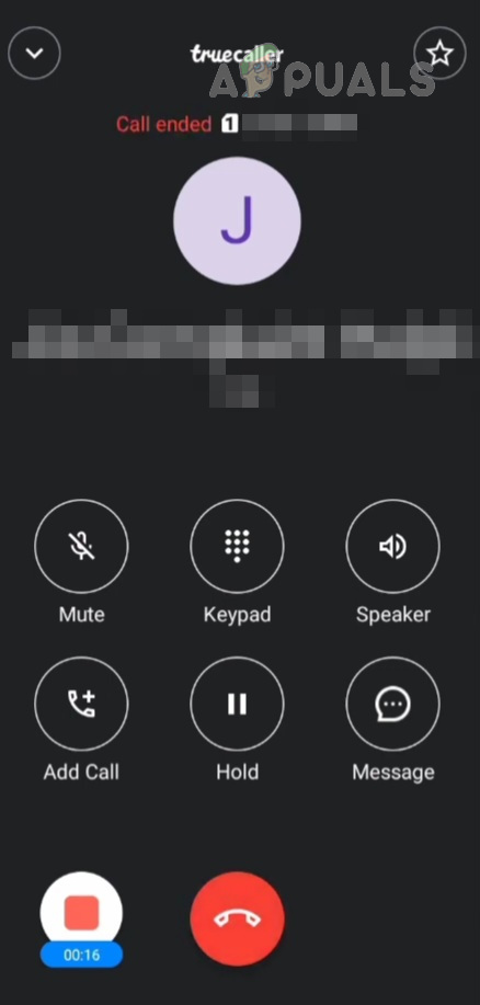 Нажмите плавающую кнопку, чтобы записать звонок