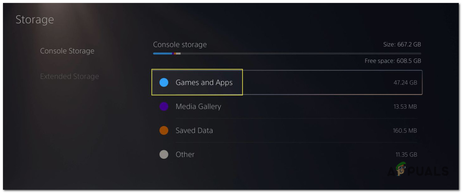 Uninstall the game on PS5