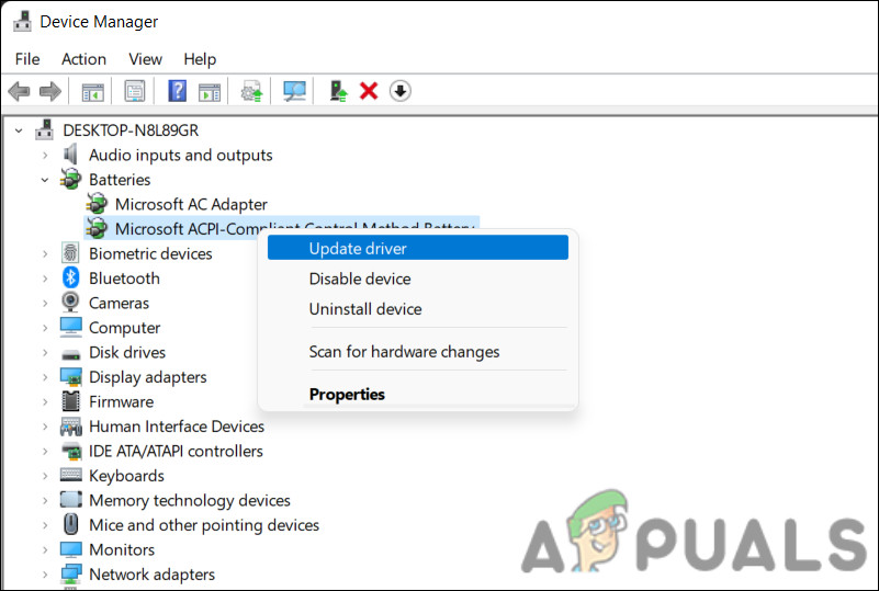 Update the battery driver