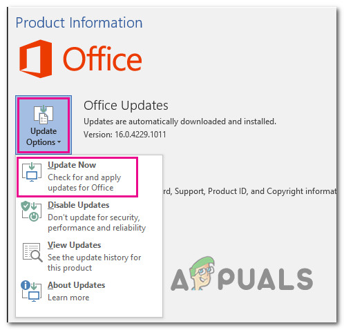 Updating Office to the latest version