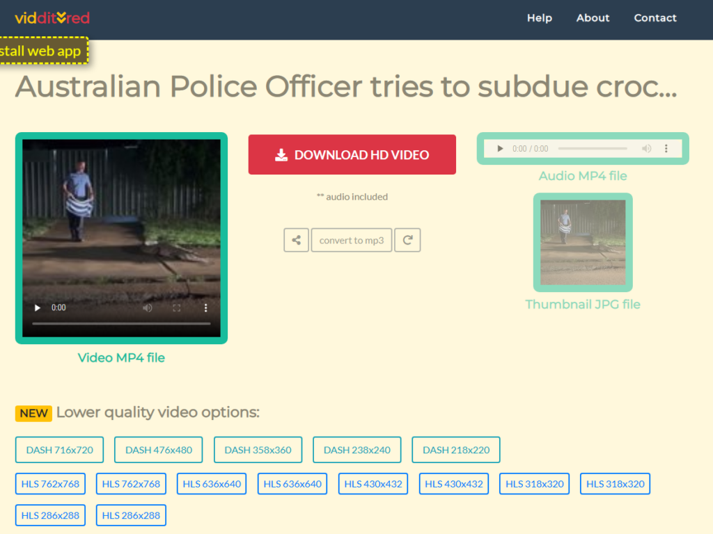 download HD Reddit video 