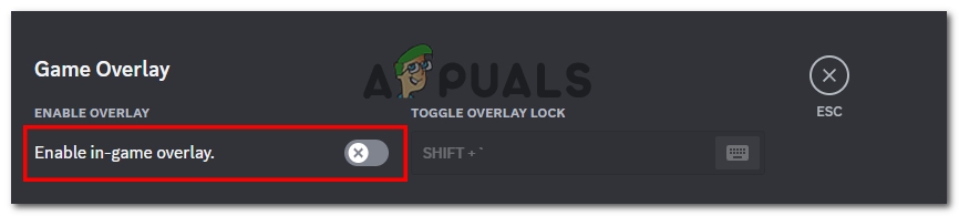 Turning Off in-game overlay