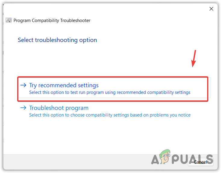 Applying Recommend Compatibility Settings