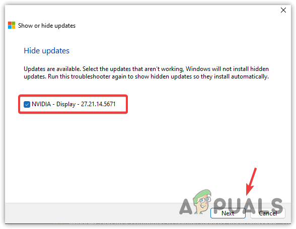 Avoiding driver update from installing on Windows