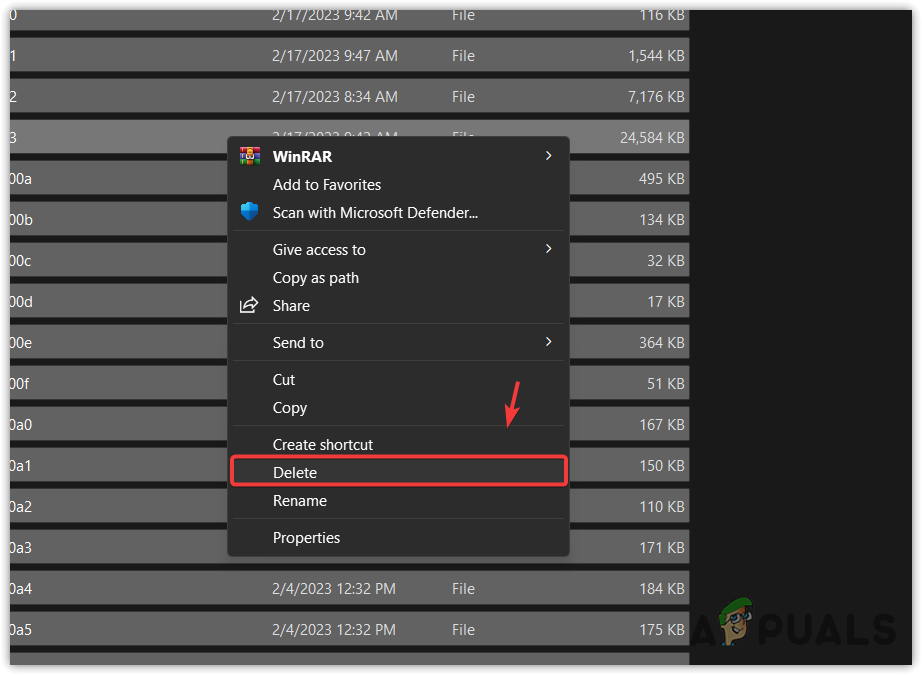 Deleting Discord Cache files