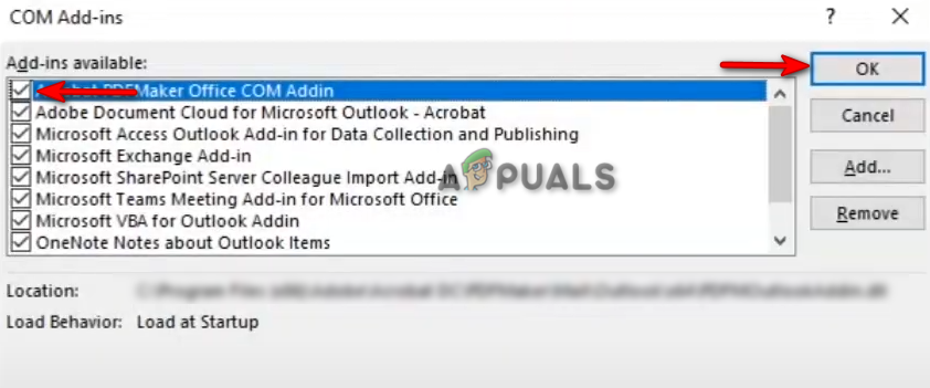 Disabling COM Add-ins