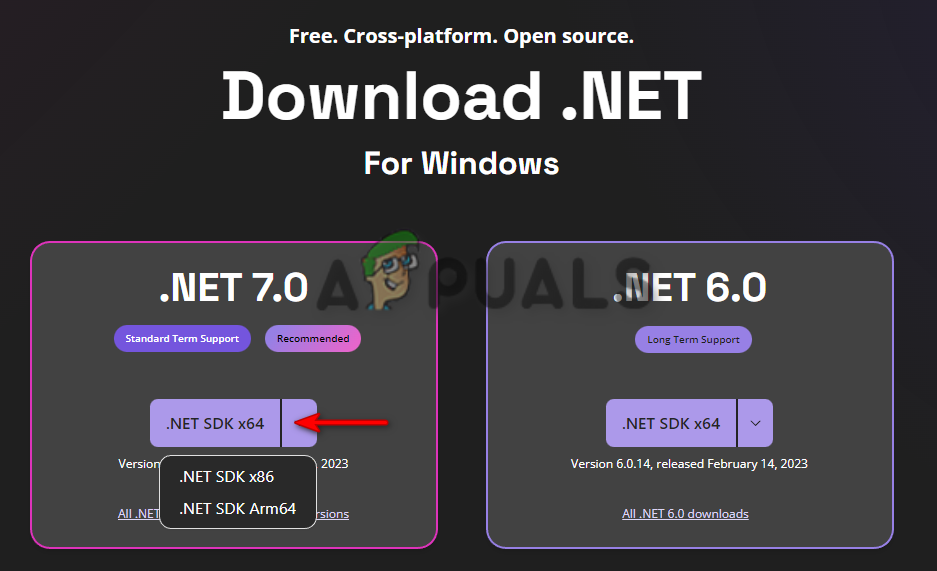 Downloading .Net SDK
