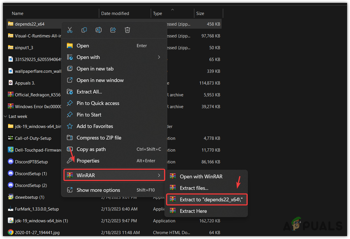 Extracting ZIP folder