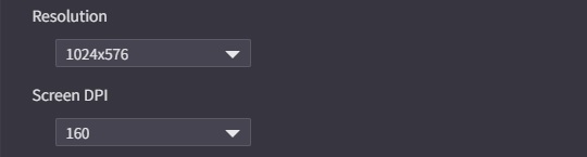 Changing GameLoop resolution and DPI settings