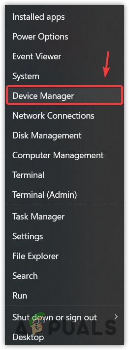 Heading to the Device Manager