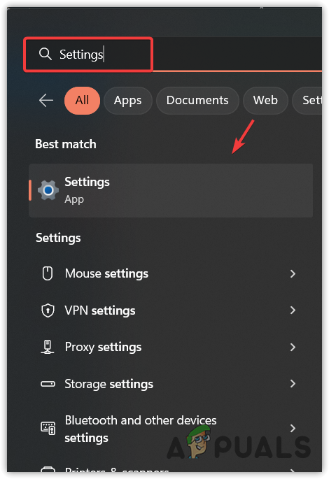 Heading to the Windows Settings