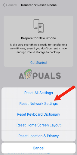 Transfer or Reset iphone settings
