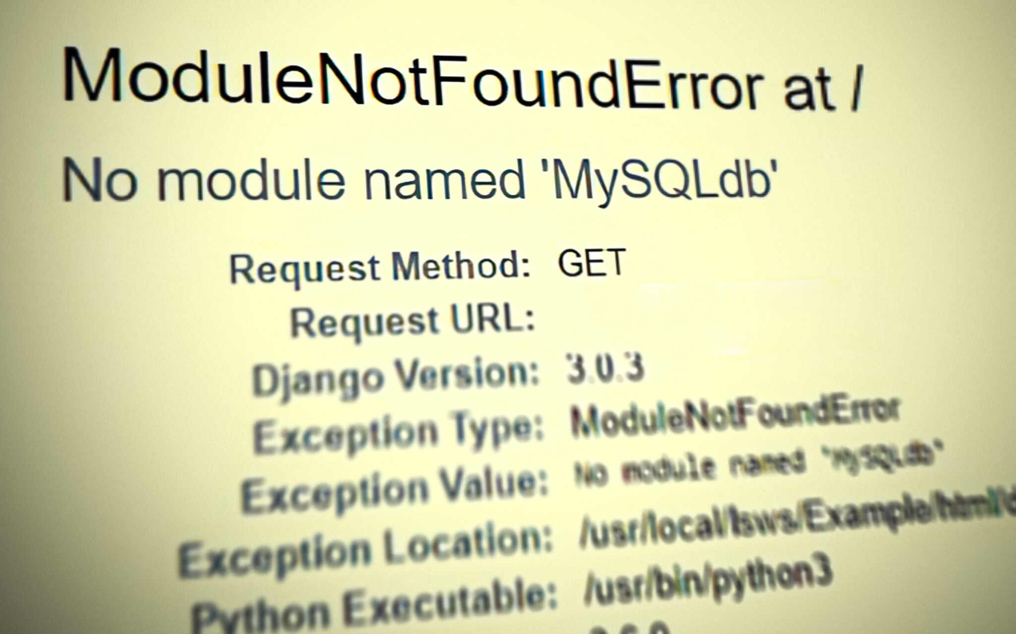 [Solved] ModuleNotFoundError: No module named MySQLdb