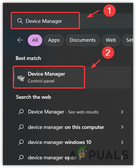 Opening Device Manager