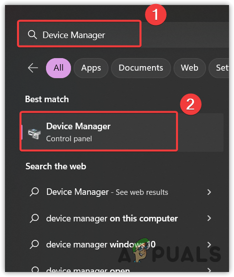 Opening Device Manager