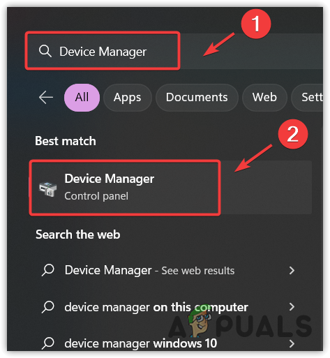 Opening Device Manager