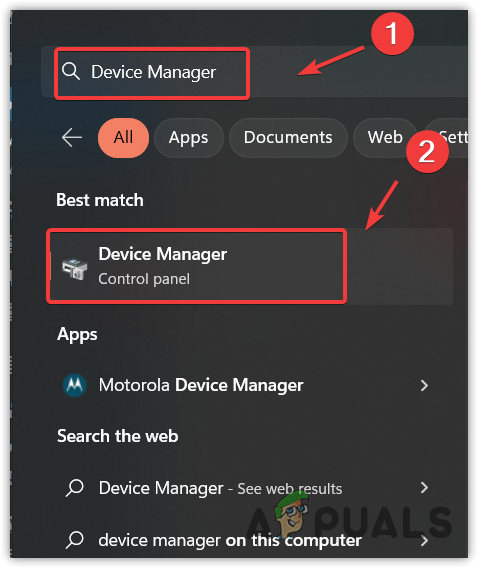 Opening Device Manager