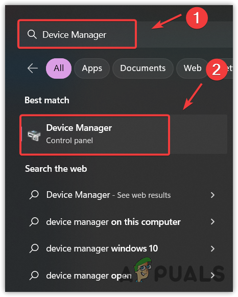 Opening Device Manager