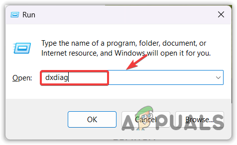 Opening DirectX Diagnostic Tool