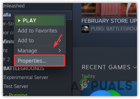 Opening Game Properties