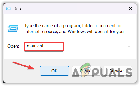 Opening Mouse Properties Settings