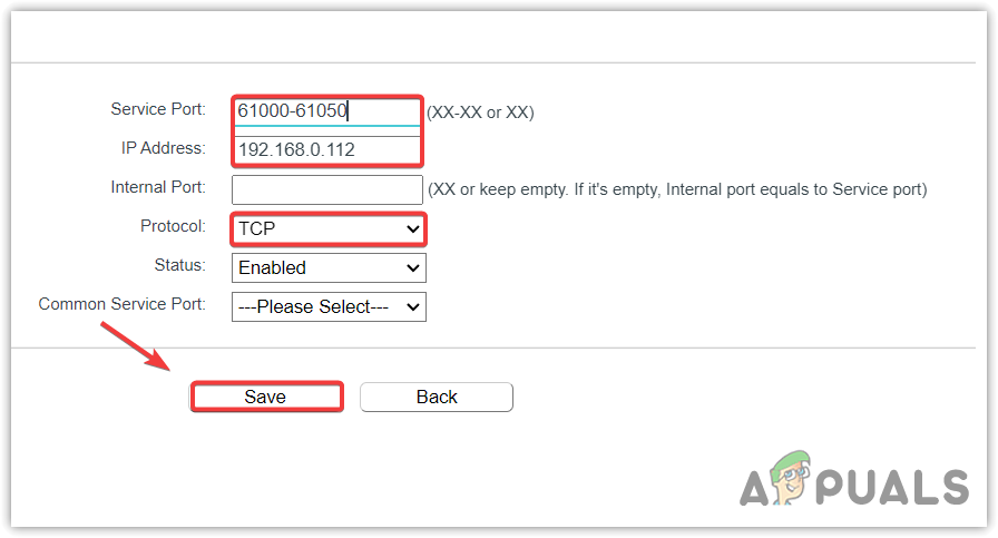 Opening Ports for Voice Chat server