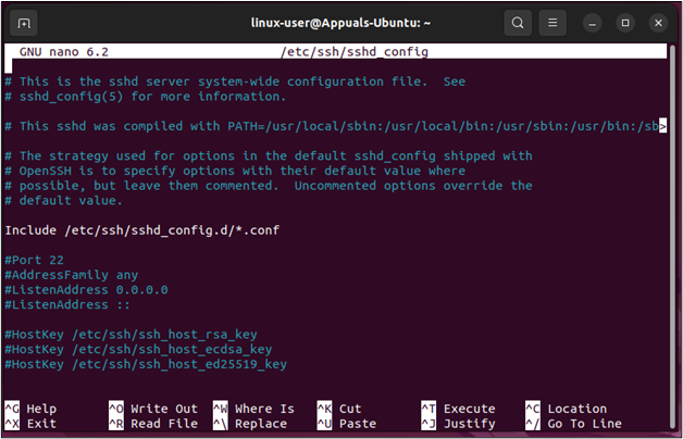 Accessing configuration file