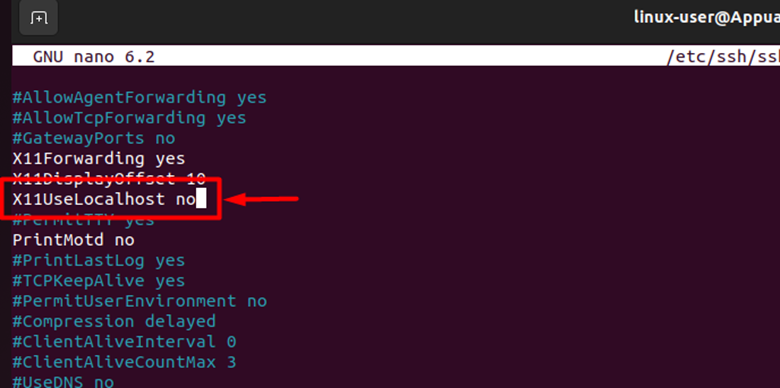X11UseLocalhost to no