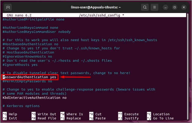 PasswordAuthentication Activated