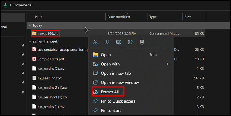 Download and Extract files