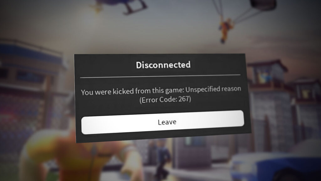 Roblox Error Code 267