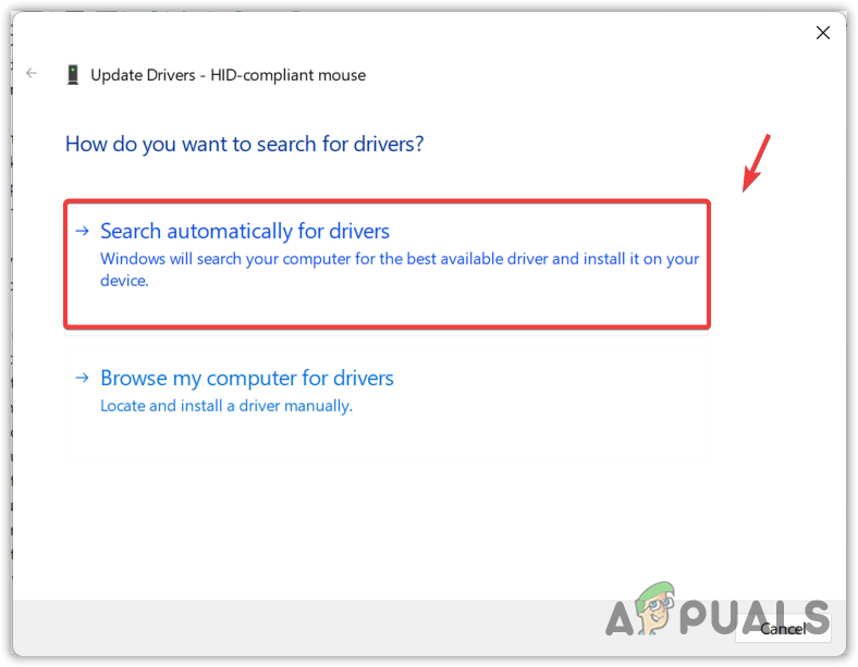 Searching automatically for drivers