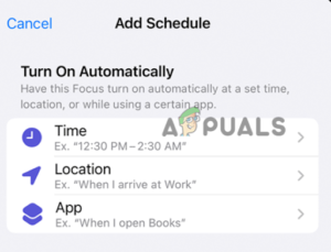 Click on Add Schedule