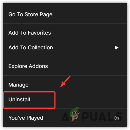 Uninstalling Marvel's Midnight Suns on Epic Games