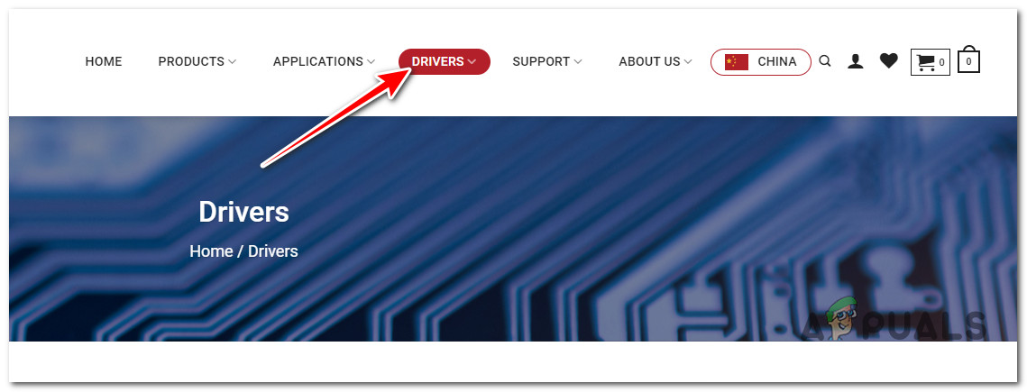 Accessing the Drivers tab