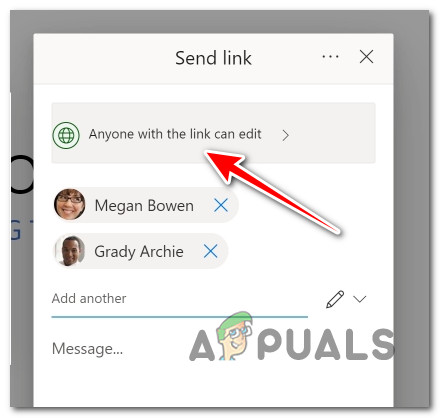 Accessing the Link settings