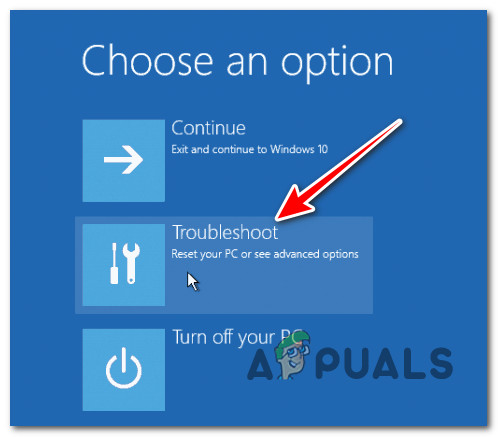 Accessing the Troubleshoot tab