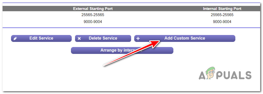 Adding a custom service