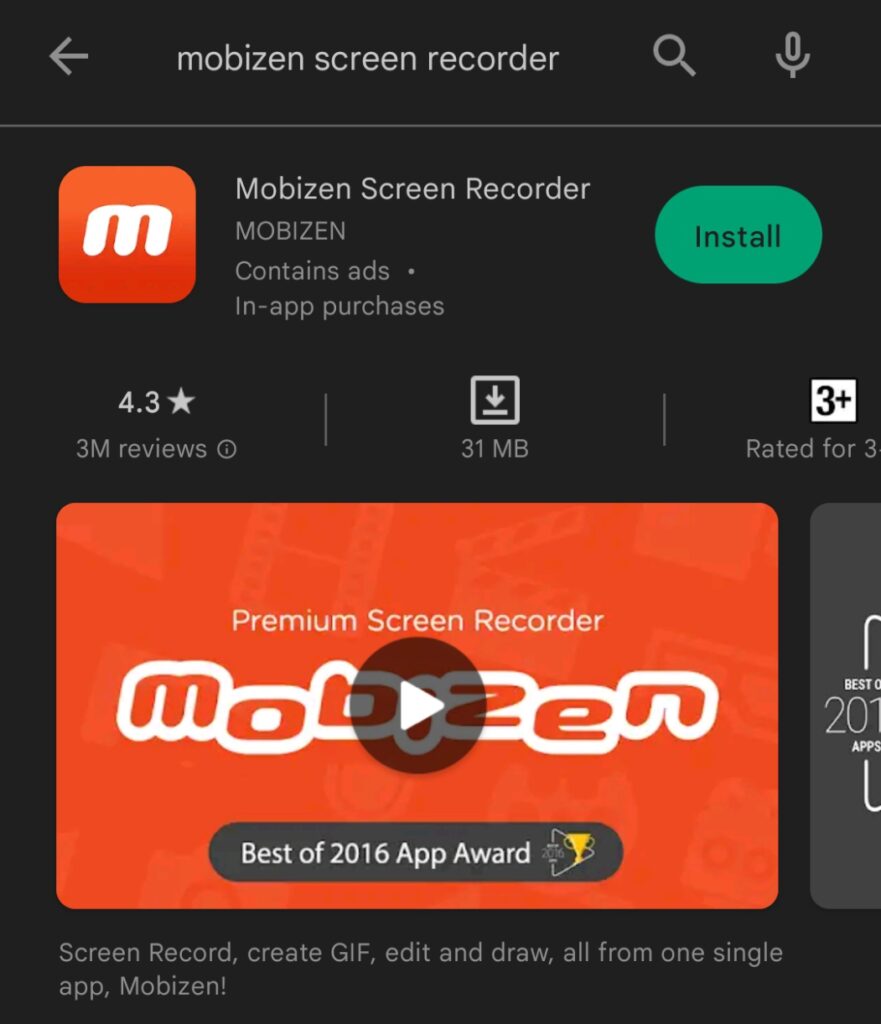 Mobizen Screen Recorder