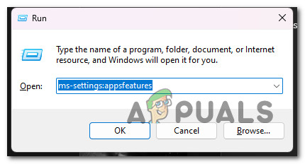 Open up the Apps and Features menu