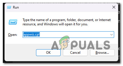 Open up the Programs and Features menu