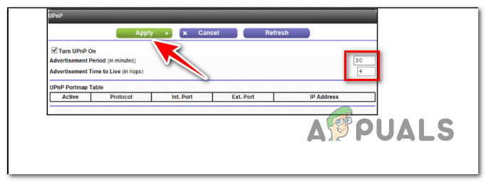 Configuring the UPnP