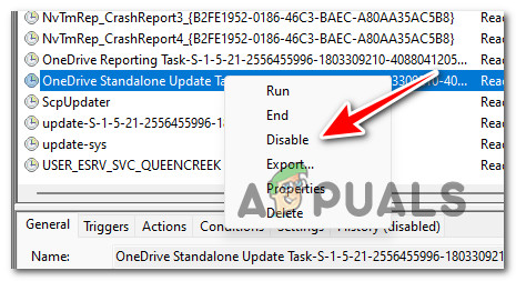 Disable the OneDrive Standalone Task