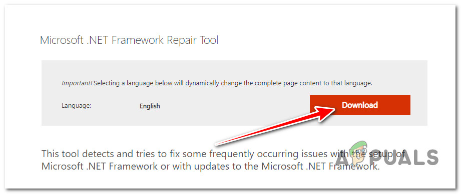 Downloading the .NET framework